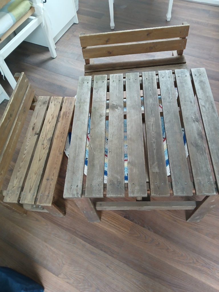 tuinset hout kinderen, Ophalen, Gebruikt, Hout