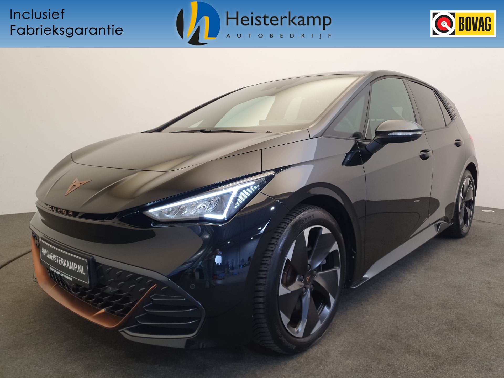 CUPRA Born Business 84 kWh Warmtepomp, 360 Camera, Head-up, Auto's, Gebruikt, Zwart, 1864 kg, Zwart