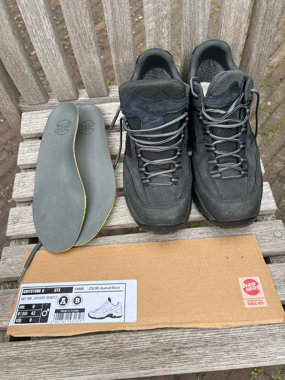 Hanwag Gritstone II GTX - Maat 42 1 jaar oud, Sport en Fitness, Bergsport en Wandelen, Ophalen of Verzenden, Gebruikt, Schoenen