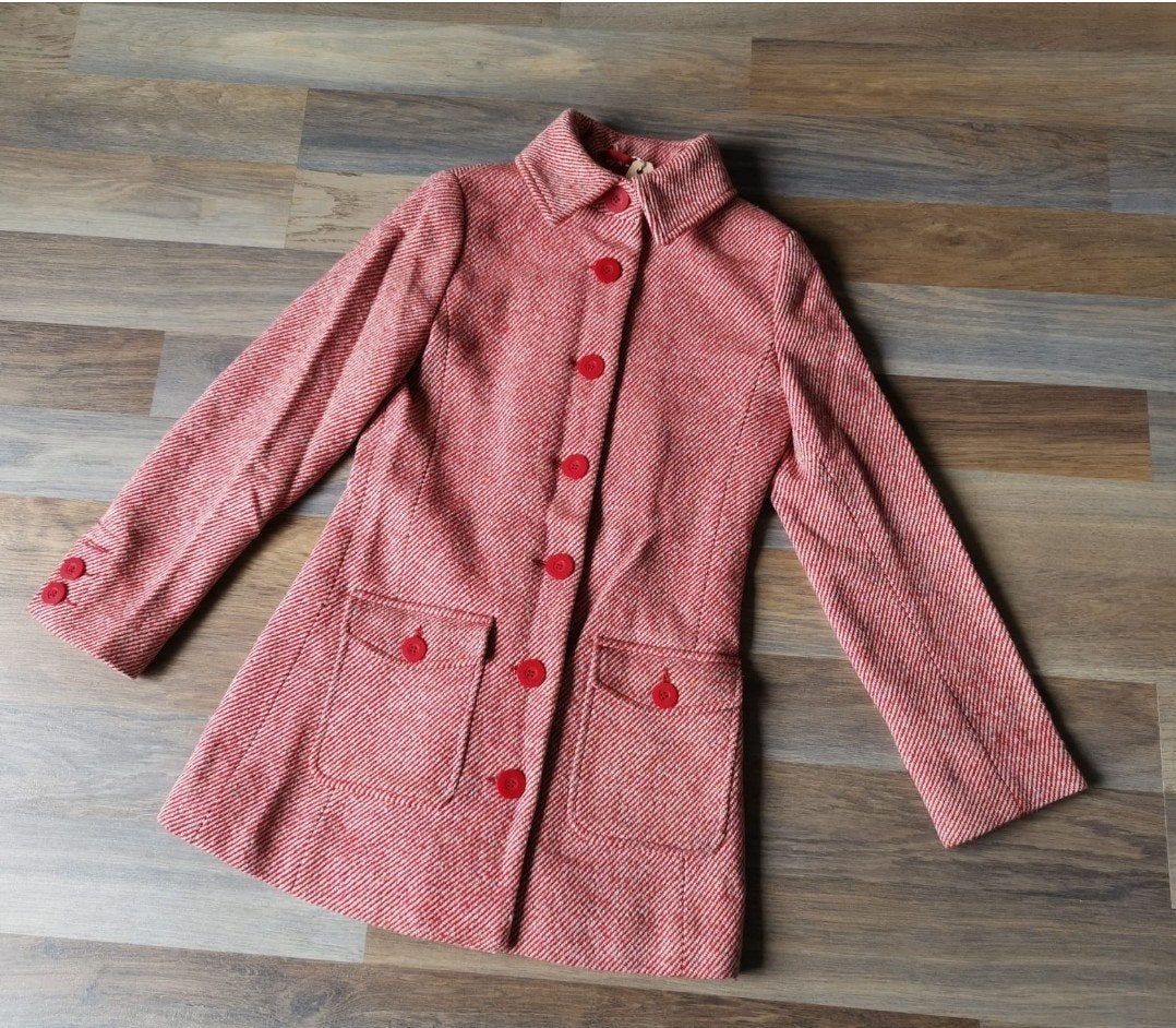 H&M TWEED JAS winterjas xs 34, Kleding | Dames, Jassen | Winter, H&M, Ophalen of Verzenden, Zo goed als nieuw, Maat 34 (XS) of kleiner