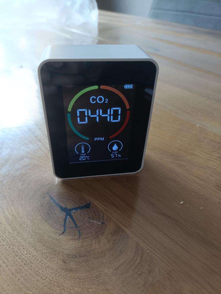 Luchtkwaliteit Meter met Temperatuur- en Vochtigheidsmeting, Ophalen of Verzenden, Zo goed als nieuw, Overige