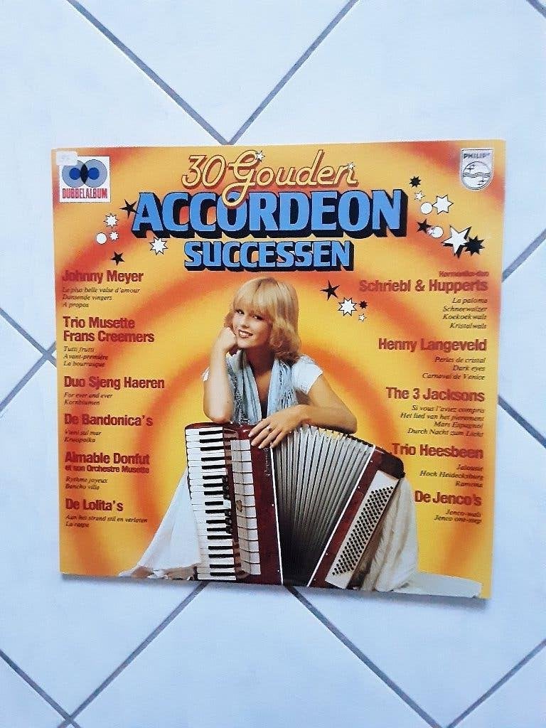 vinyl dubbel lp 30 Gouden Accordeon Successen, Gebruikt, Complilatie, Ophalen of Verzenden, Levenslied of Smartlap
