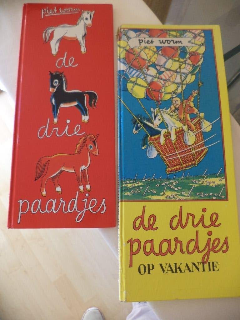 Piet Worm, De drie paardjes en De drie paardjes op vakantie, Boeken, Ophalen of Verzenden, Gelezen, Fictie algemeen