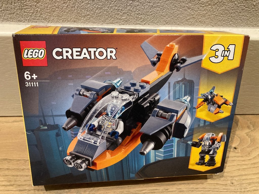 LEGO Creator 31111 Cyber Drone 3-in-1 set, Ophalen, Inclusief instructies, Lego, Zo goed als nieuw