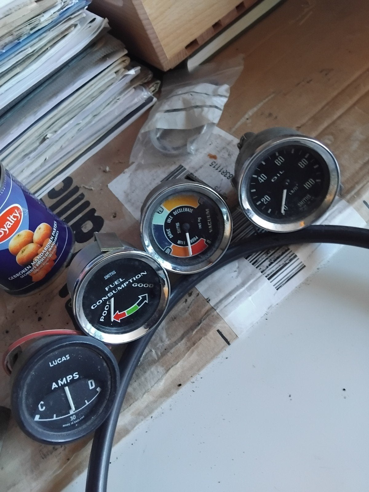 Diverse Autometers, Oldtimer Schijnwerper & Controlelampjes, Ophalen of Verzenden, Gebruikt, Oldtimer onderdelen