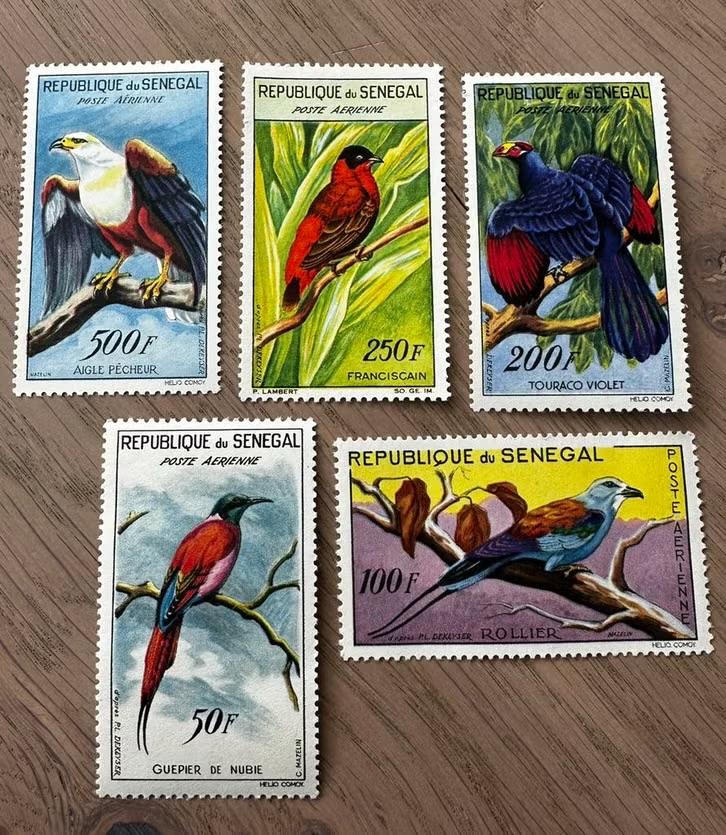 Senegal 1960 Vogels Postfris Postzegels Set, Ophalen of Verzenden, Overige landen, Postfris