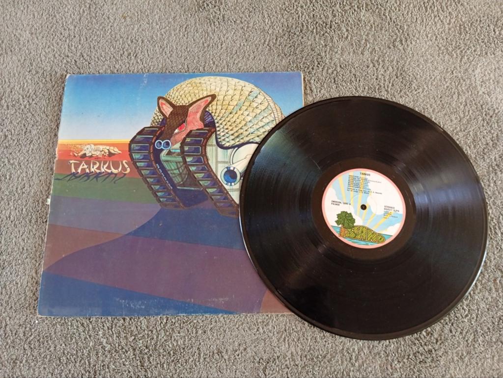 Emerson Lake & Palmer - Tarkus LP (Mooie Staat), Cd's en Dvd's, Vinyl | Rock, Progressive, Ophalen of Verzenden, 12 inch, Gatefold hoes