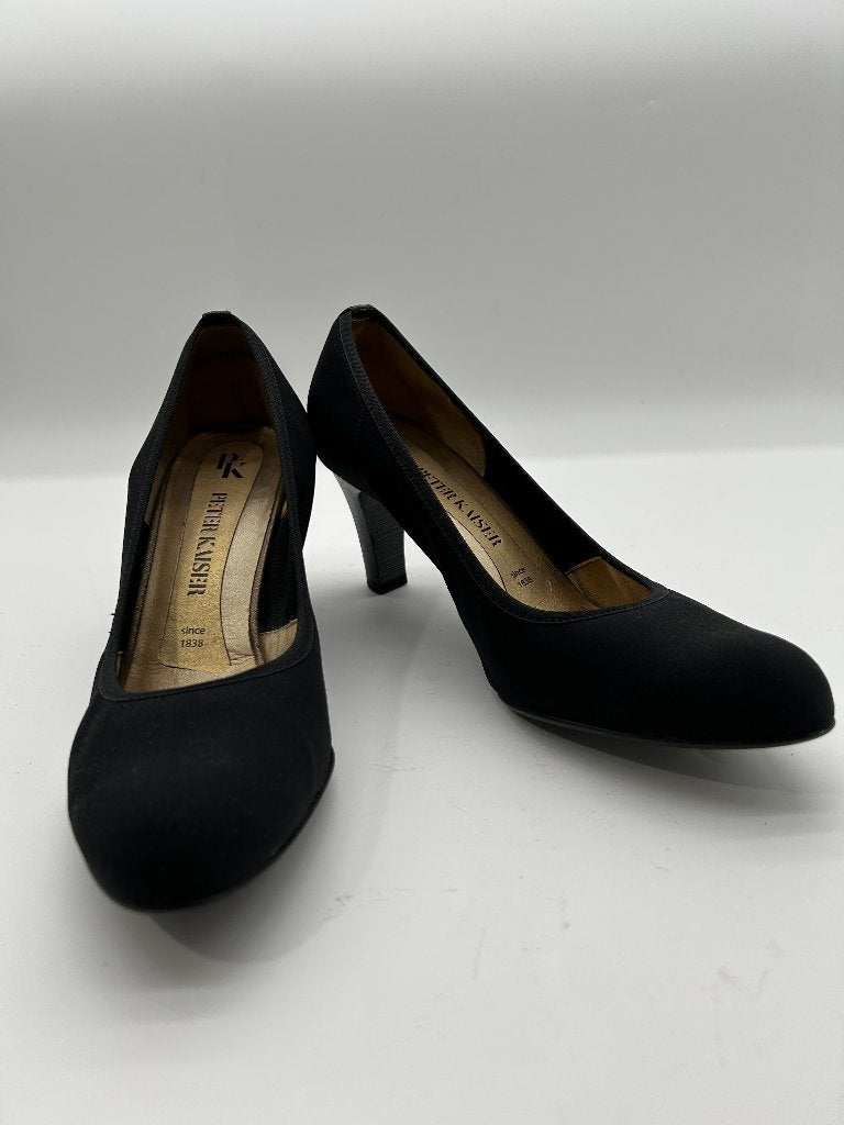 Peter Kaiser, maat 39 elegante zwarte buigzame pumps., Peter Kaiser, Verzenden, Zwart, Zo goed als nieuw