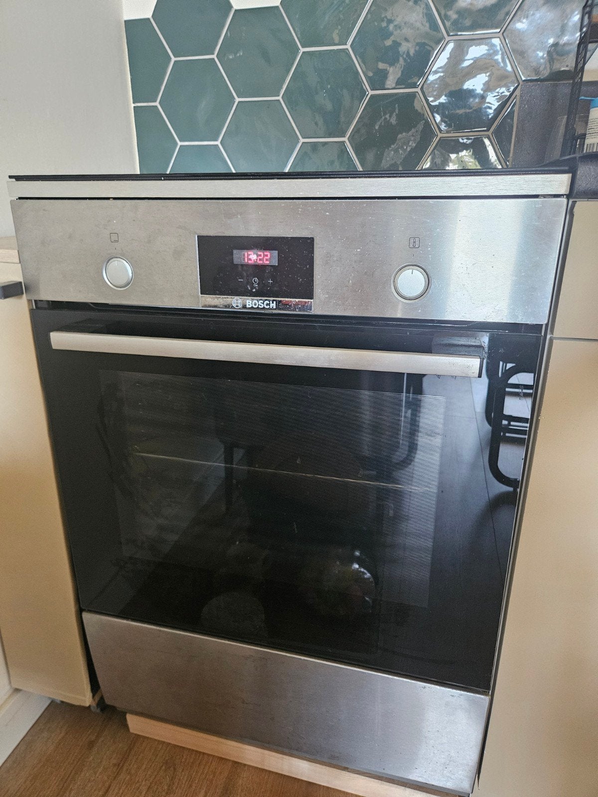 Bosch Inductie Kookplaat met Inbouw Oven, Witgoed en Apparatuur, Fornuizen, Ophalen, Gebruikt, 60 cm of meer, 4 kookzones