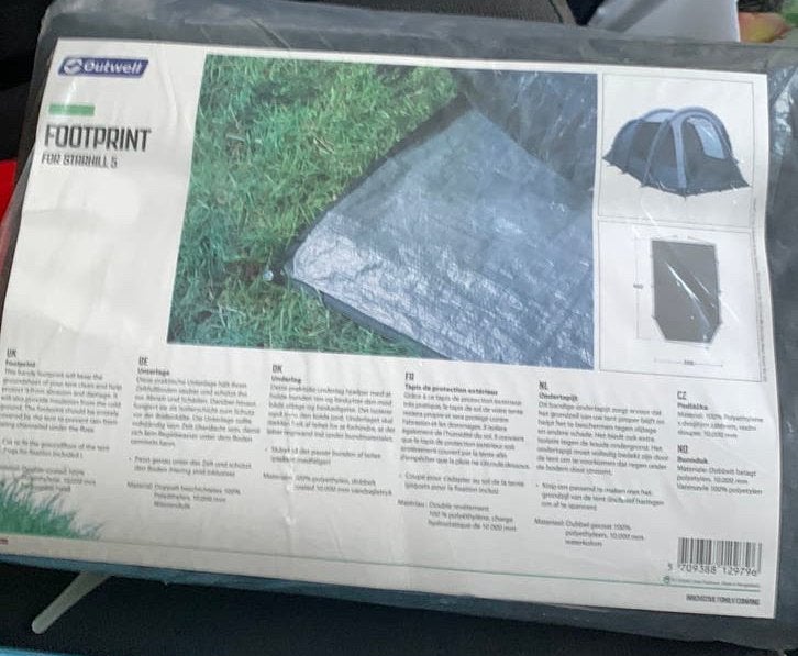 Grondzeil Outwell Starhill5 nieuw!, Caravans en Kamperen, Ophalen, Nieuw