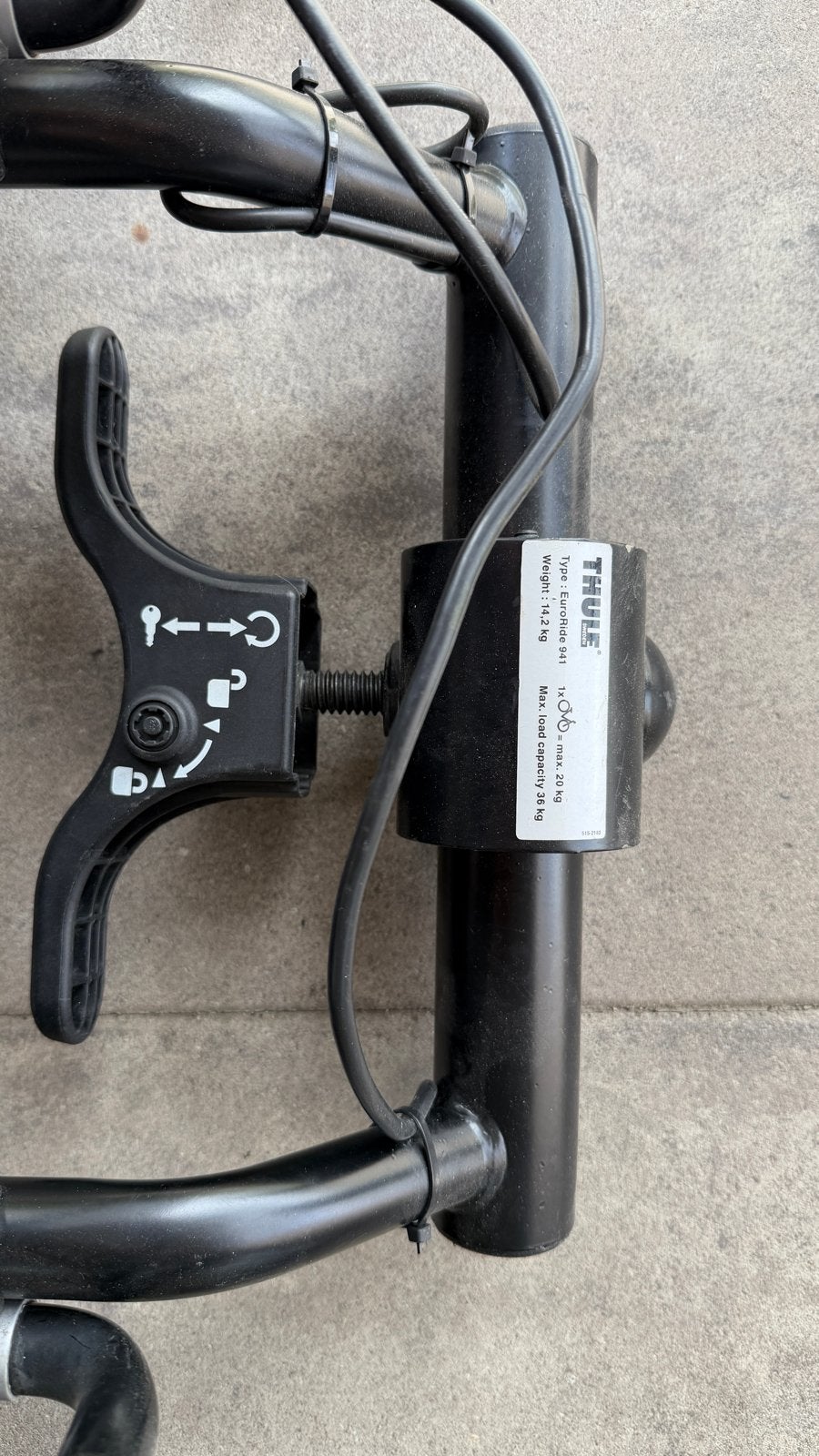 Thule Euroride 941 voor 2 fietsen - Trekhaakdrager, Ophalen, Gebruikt, 2 fietsen, Trekhaakdrager
