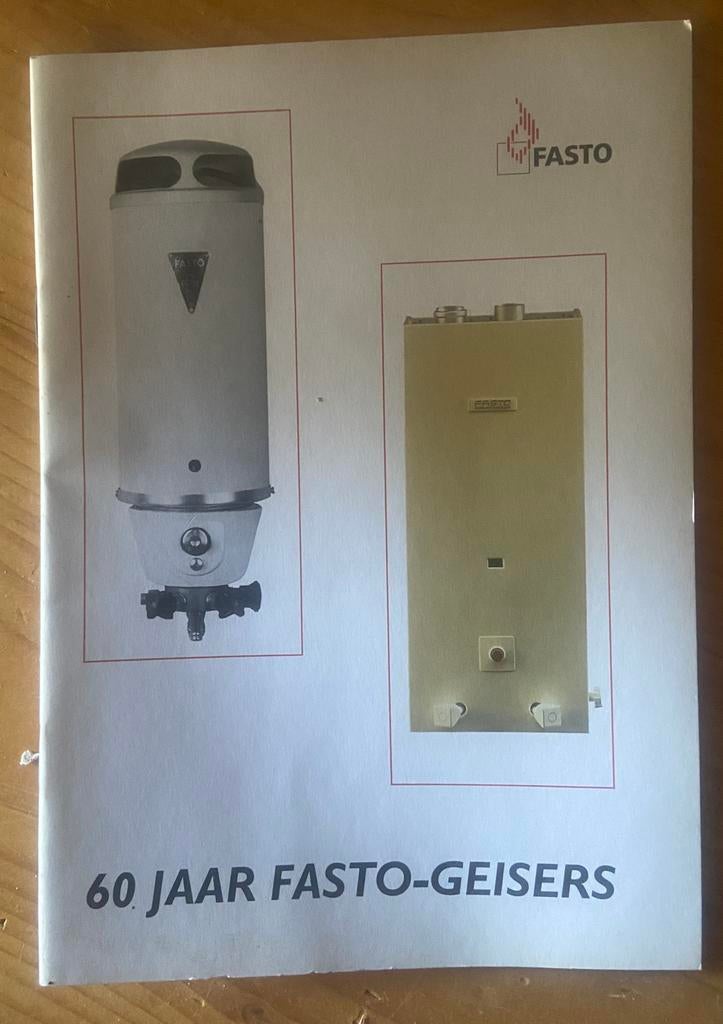60 jaar Fasto geisers, Ophalen of Verzenden, Nieuw, Installatietechniek