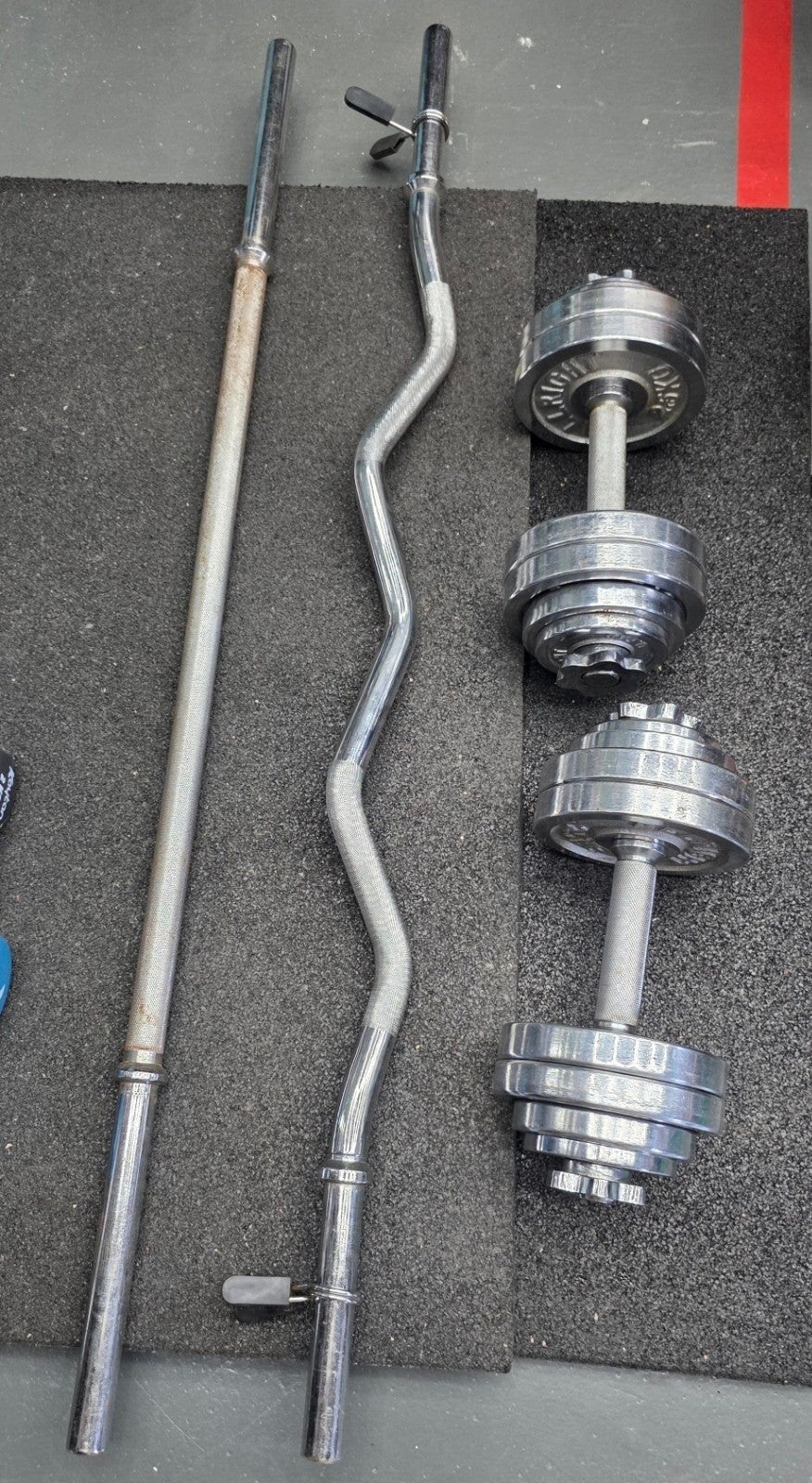 Barbell + EZ curl stang, Ophalen, Halterstangen