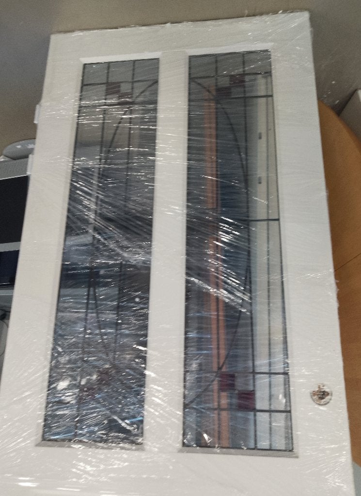 Glas in lood deur, Ophalen, 80 tot 100 cm, Binnendeur, Zo goed als nieuw