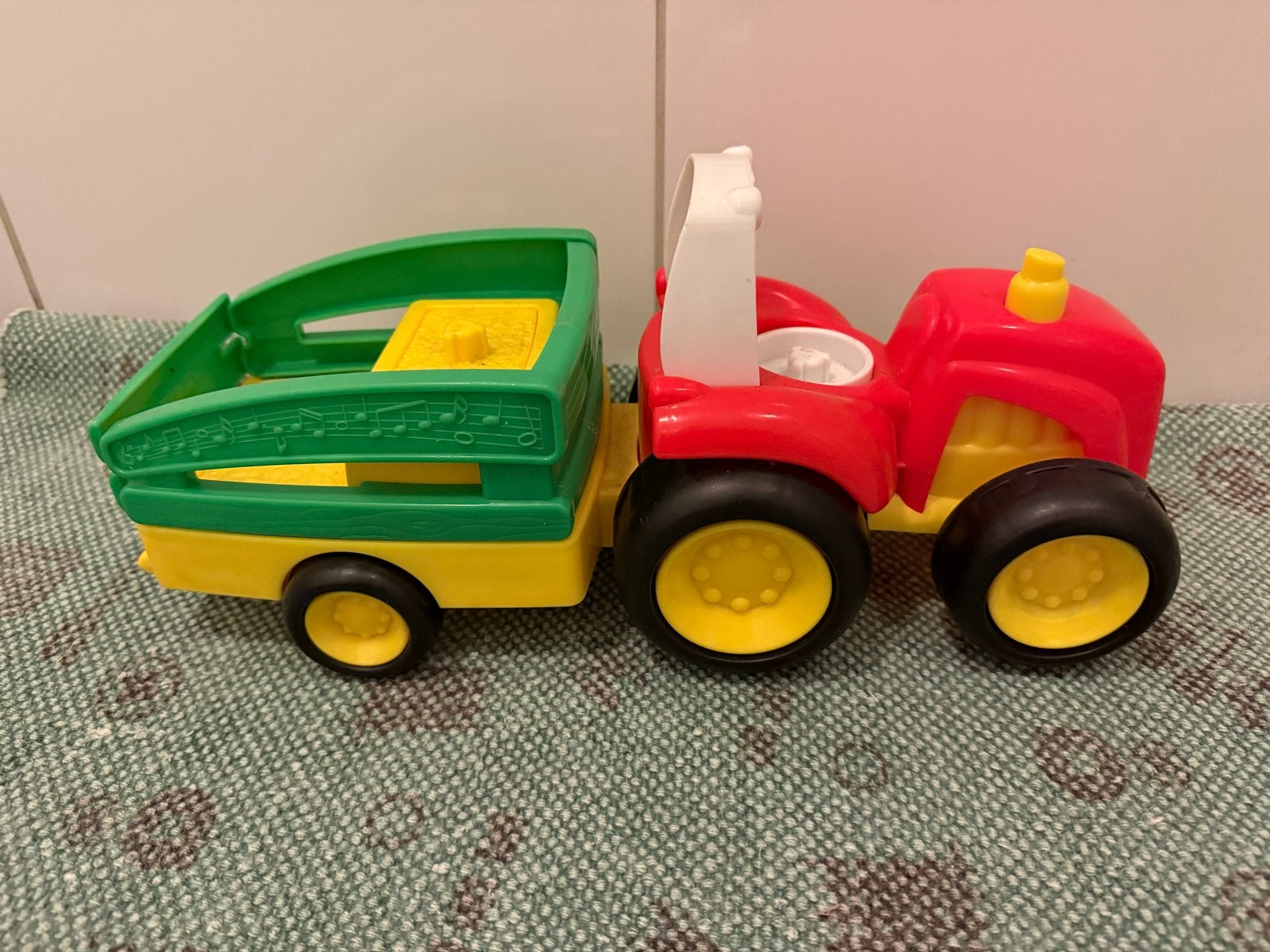 Speelgoed tractor met aanhanger, Ophalen of Verzenden, Gebruikt