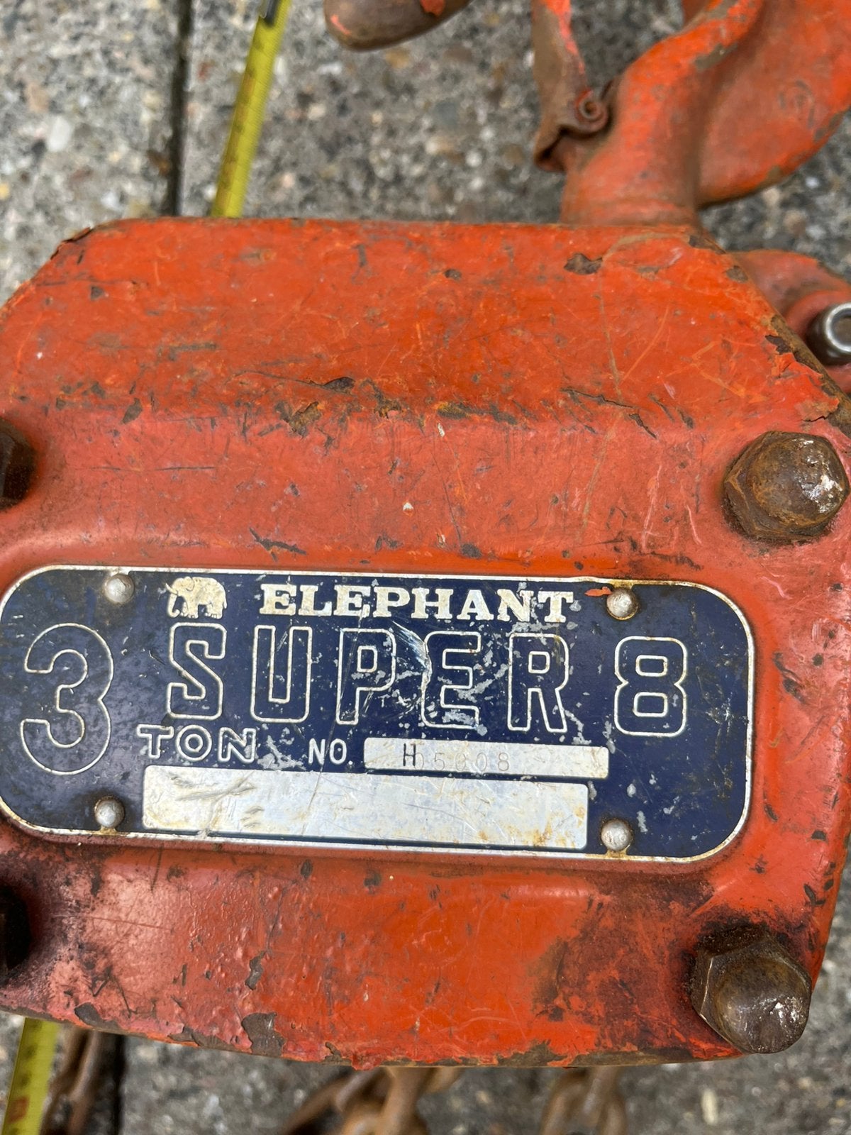 Elephant 3 ton super8 takel, Ophalen of Verzenden, Zo goed als nieuw