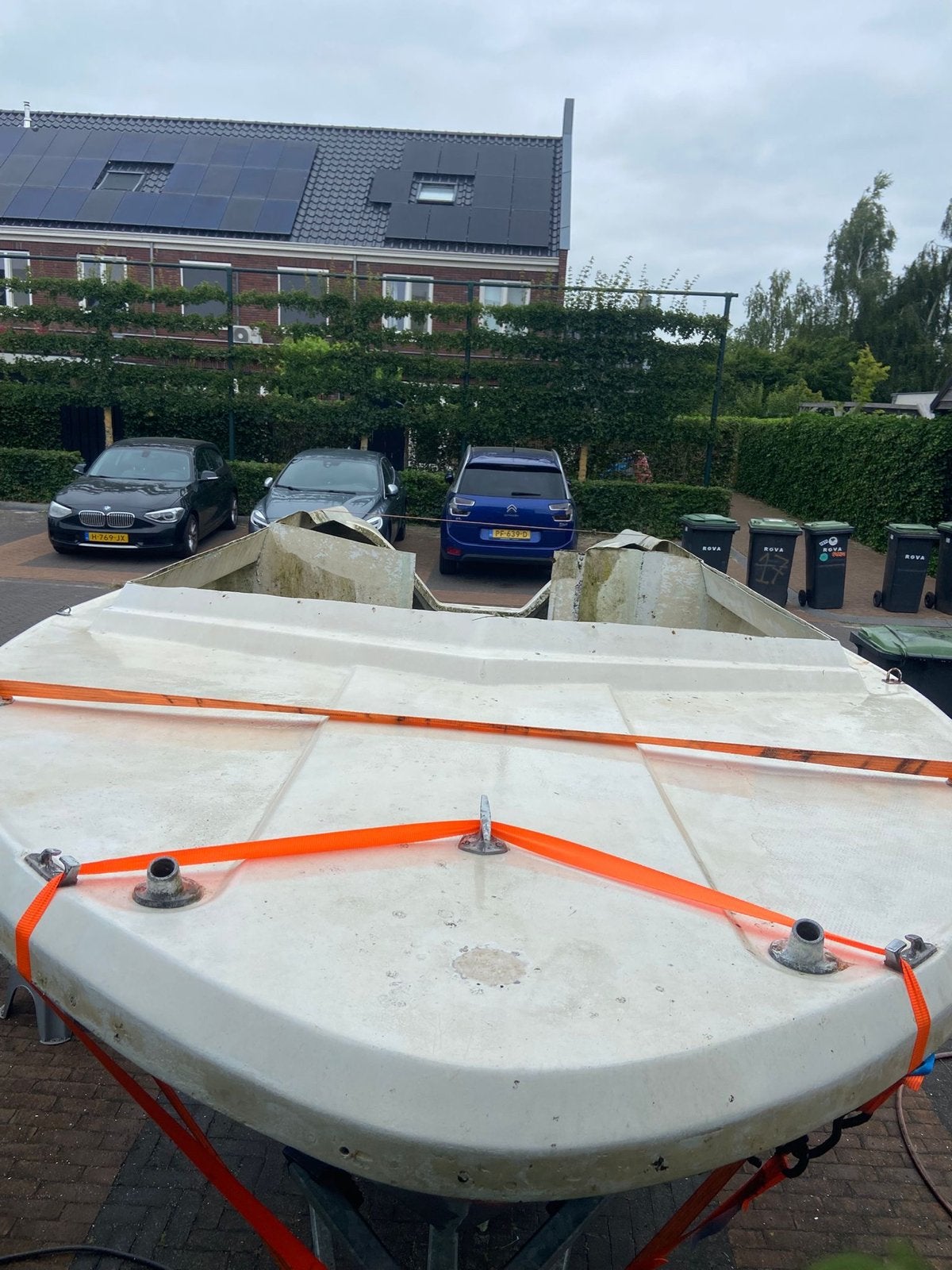 Projectboot 5,5m met gegalvaniseerde trailer, Watersport en Boten, Ophalen of Verzenden, Gebruikt