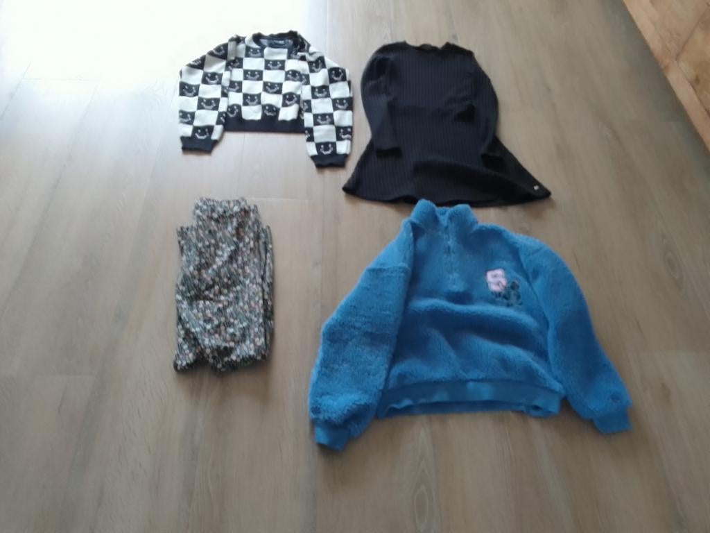 Kledingpakket maat 152: jurk, truien en broek, Ophalen of Verzenden, Zo goed als nieuw, Meisje, Broek