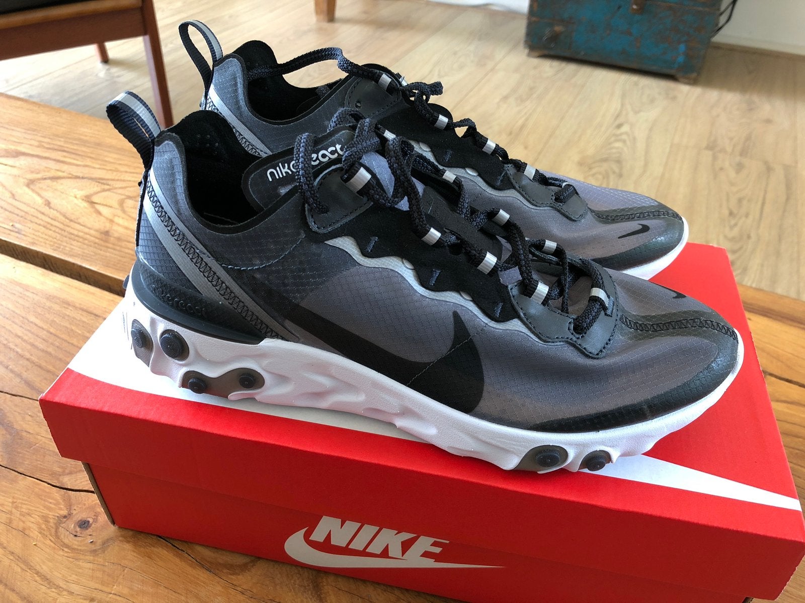 Nieuw Nike React Element 87 40.5 US 7.5 UK 6.5 40 Sneakers, Zwart, Nieuw, Ophalen of Verzenden, Sneakers of Gympen