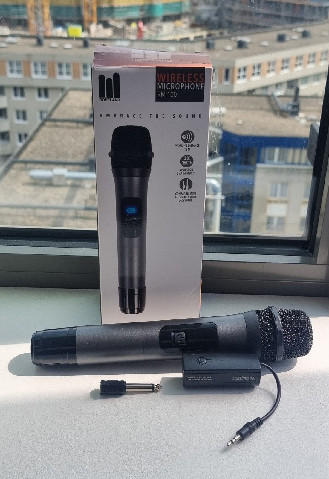 Roseland RM-100 Draadloze Microfoon / Wireless Microphone, Ophalen, Zo goed als nieuw, Zangmicrofoon