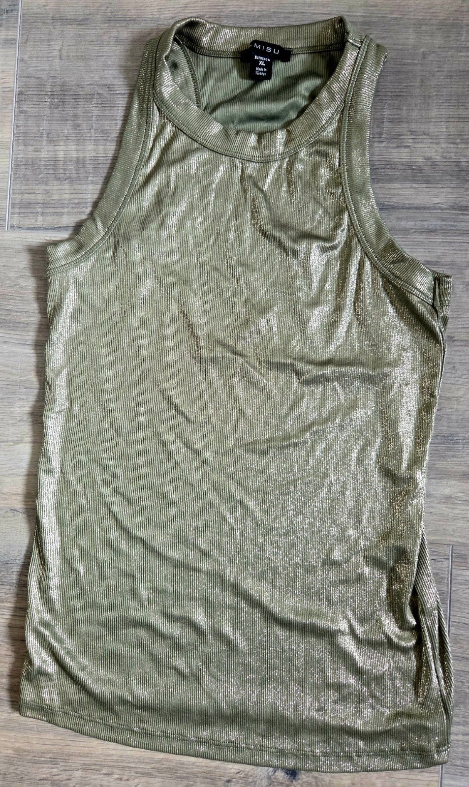 MISU Groene Glitter Top Maat XL nieuw (5), Kleding | Dames, MISU, Maat 46/48 (XL) of groter, Ophalen of Verzenden, Zo goed als nieuw
