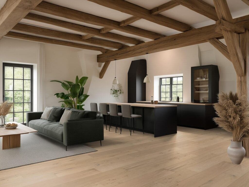 XXL Lamel Parket Bel Air Rustiek Onbehandeld 30cm breed 18mm, 75 m² of meer, XXL lamel parket Onbehandeld 30cm breed plank, Nieuw