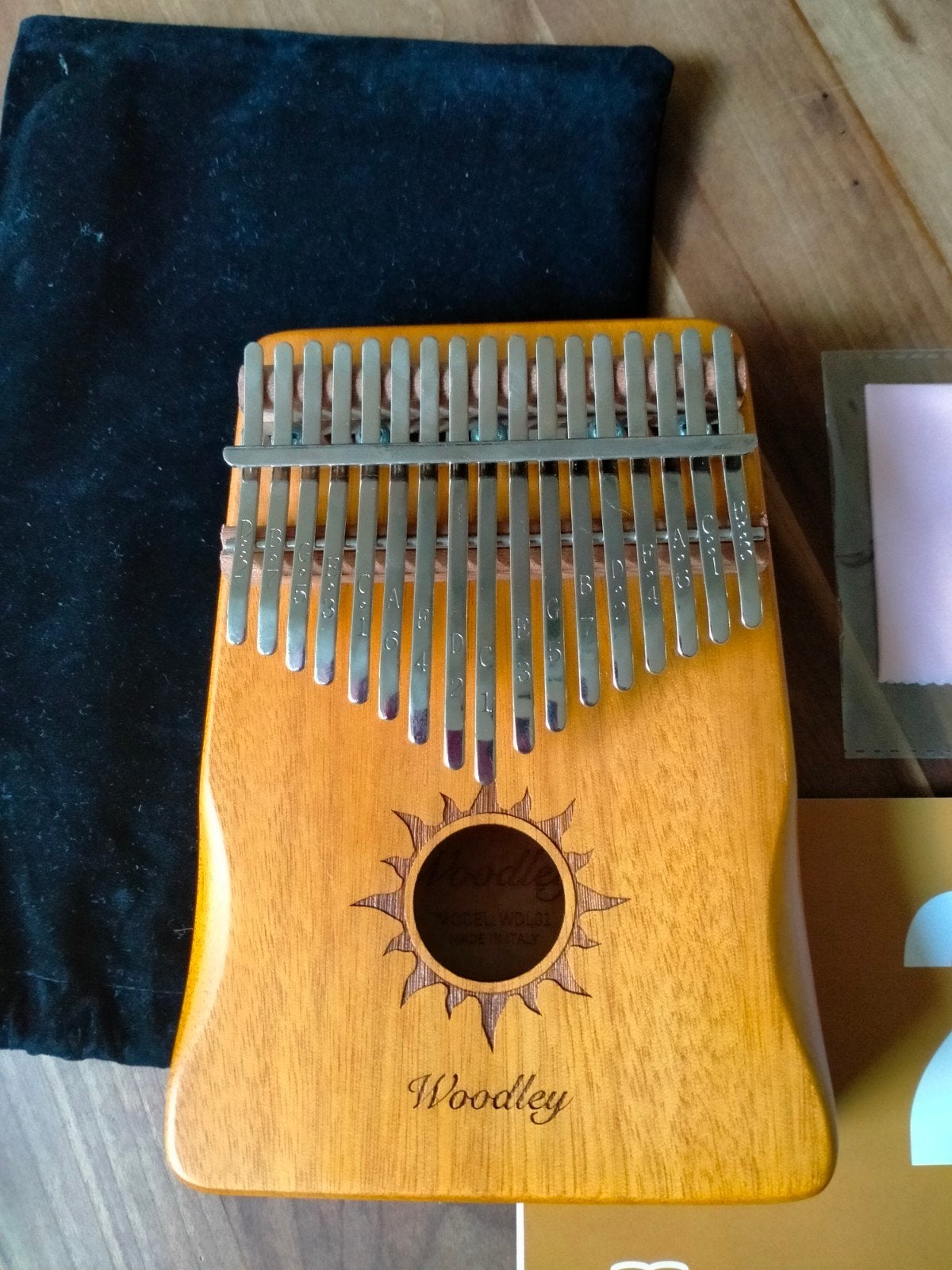 Woodley Kalimba - Zo goed als nieuw met accessoires, Ophalen of Verzenden, Zo goed als nieuw
