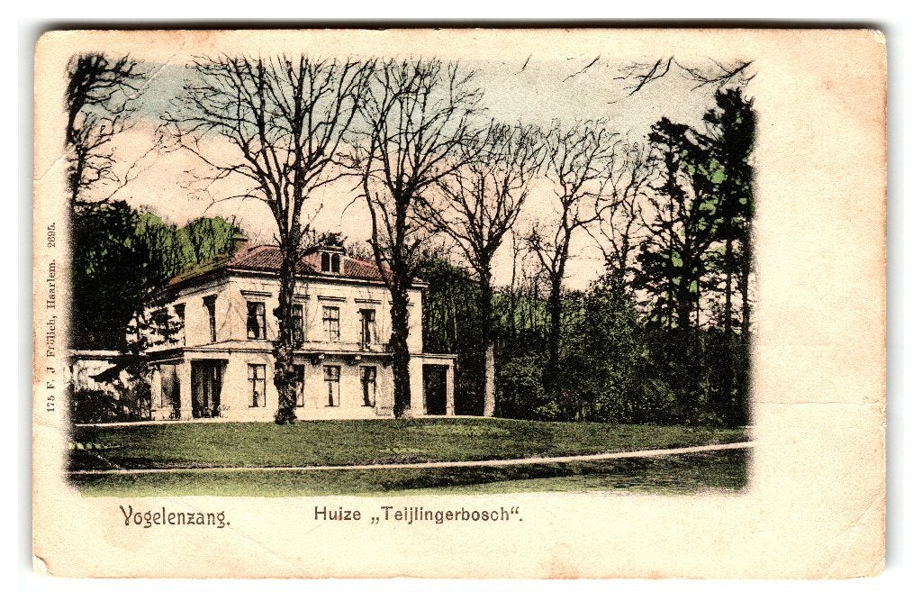 Vogelenzang, Huize Teijlingerbosch, Verzenden, Voor 1920, Ongelopen, Noord-Holland