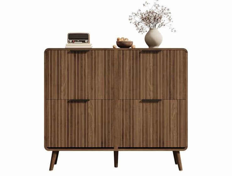 Nieuwe Hainew Schoenenkast Walnootkleur 105x24x90cm, Huis en Inrichting, Ophalen, Nieuw