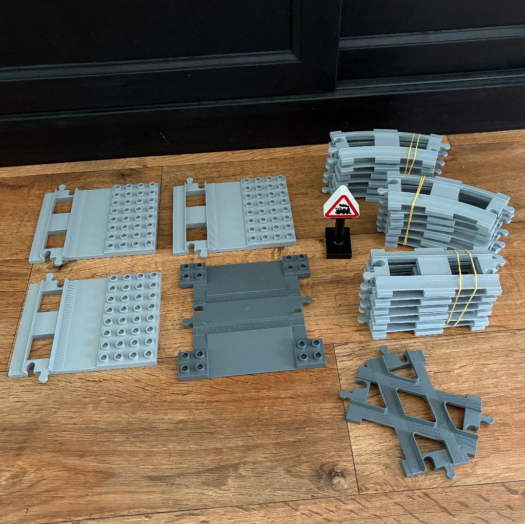 LEGO DUPLO treinrails, Kinderen en Baby's, Gebruikt, Overige thema's, Ophalen of Verzenden, Duplo