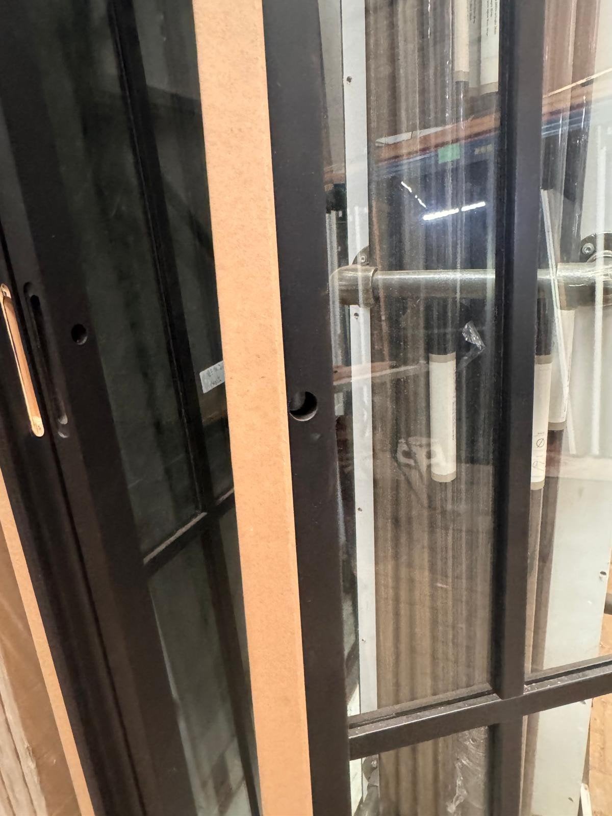 93x231,5 binnendeur opdek links staallook zwart Sk50, Ophalen, ., Nieuw, .