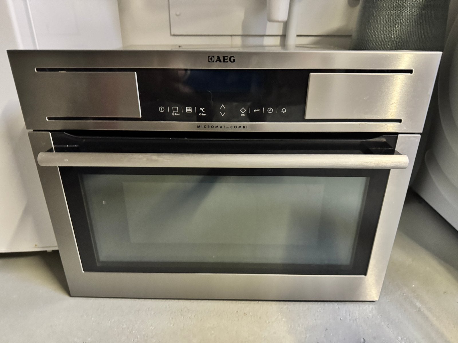 AEG Micromat Combi Inbouw Oven, Ophalen, 45 tot 50 cm, Gebruikt, Combi-oven