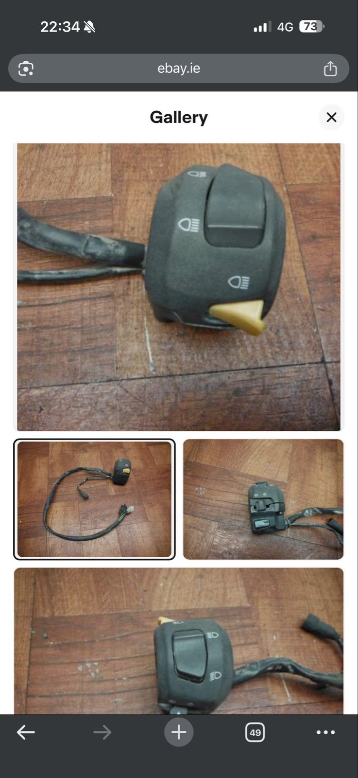 Searching: Aprilia sr50 Left bar control switch, Ophalen of Verzenden, Gebruikt