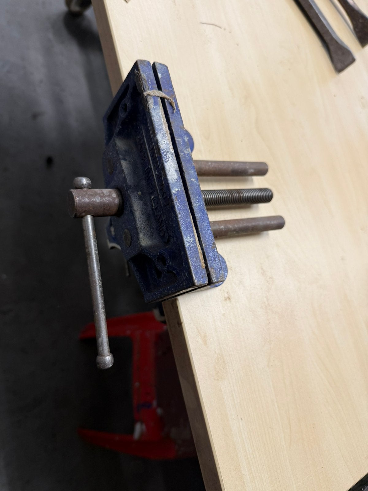 Tafelbankschroef, Doe-het-zelf en Verbouw, Ophalen of Verzenden, Zo goed als nieuw