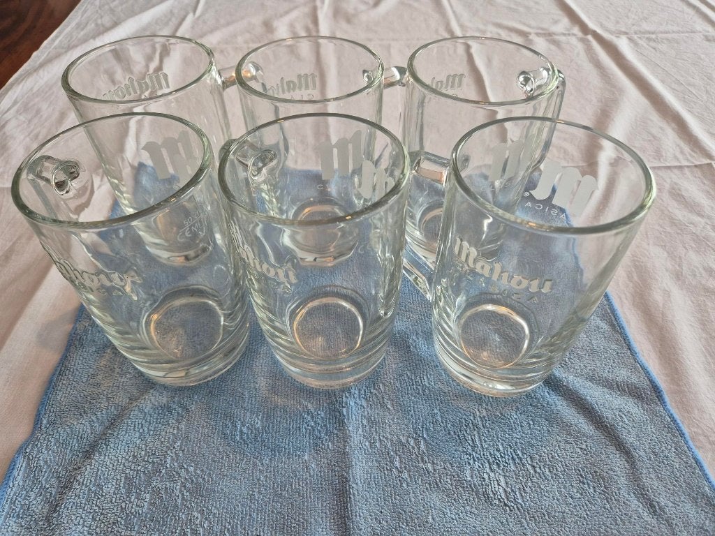 Luxe Bierpullen van Mahou 6X, Verzamelen, Ophalen of Verzenden, Zo goed als nieuw, Glas of Glazen, Overige merken