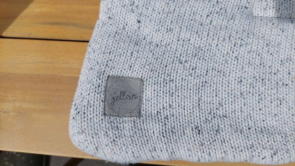 Boxkleed Jollein - wit/grijs gemêleerd, Kinderen en Baby's, Boxen, Ophalen, Zo goed als nieuw, Rechthoekig, Boxkleed