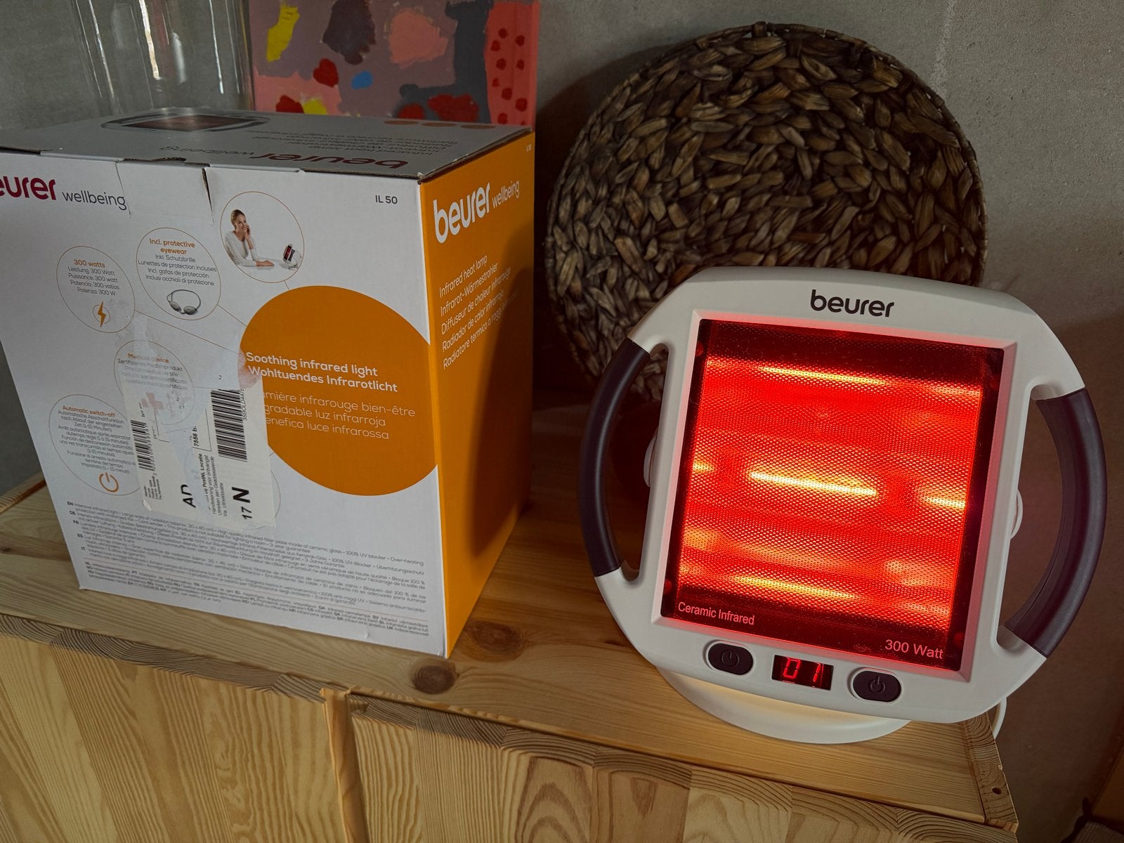 Beurer IL 50 Infraroodlamp - Nauwelijks gebruikt, Ophalen of Verzenden, Zo goed als nieuw, Overige typen