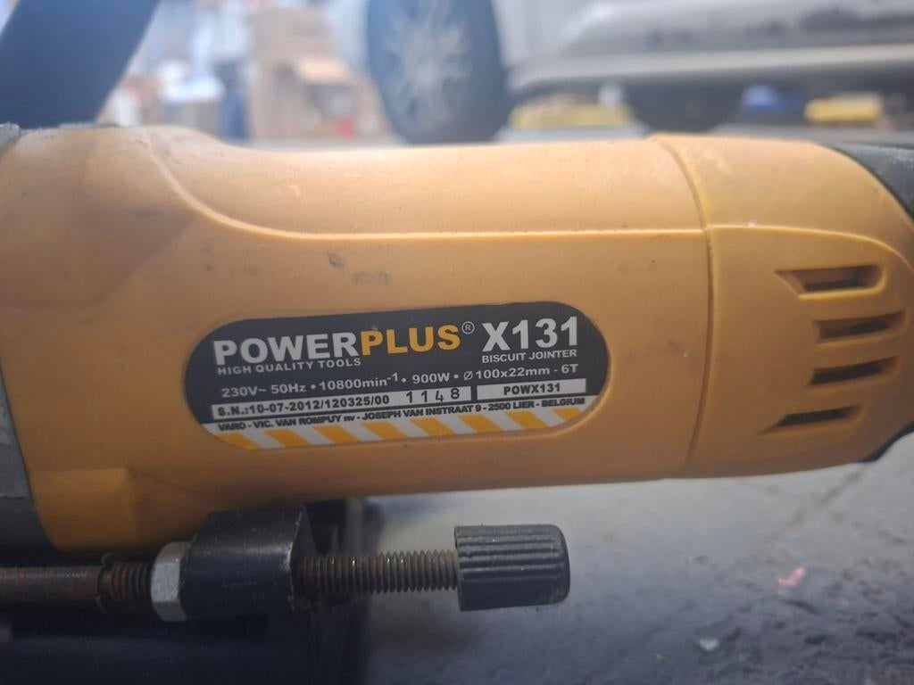 PowerPlus Biscuit Jointer POWX131 - 900W Lamellenfrees, Ophalen of Verzenden
