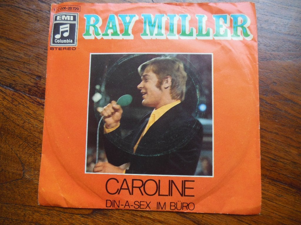 single ray miller caroline 45rpm jukebox vinyl record 7inch, Gebruikt, 7 inch, Single, Ophalen of Verzenden