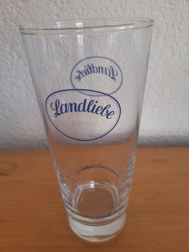 Landliebe glas - zuivel, Ophalen of Verzenden, Zo goed als nieuw, Glas of Glazen, Overige merken