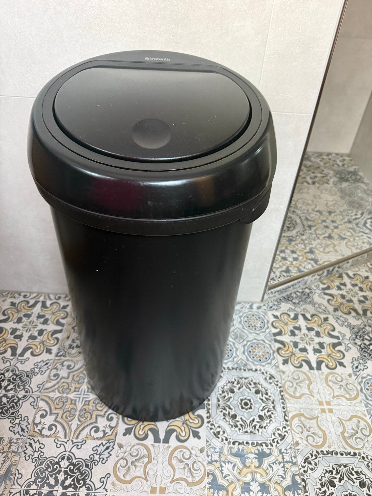 Brabantia Vuilnisbak 60L - Zwart, Kunststof, Gebruikt, 40 liter of meer, Ophalen of Verzenden