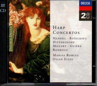 Harpconcerten - Handel, Mozart, Rodrigo e.a. (2CD), Soloconcert, Ophalen of Verzenden, Zo goed als nieuw, Classicisme