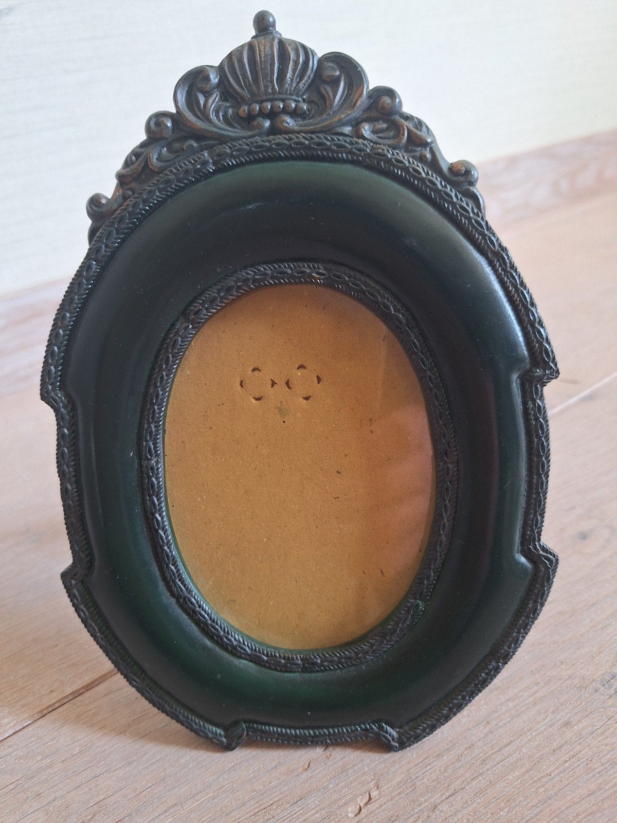 vintage ovale fotolijst met kroon, Antiek en Kunst, Ophalen of Verzenden