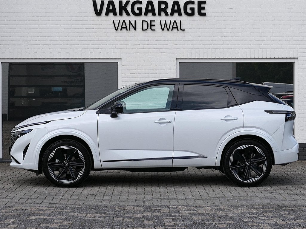 Nissan Qashqai 1.3 MHEV Xtronic N-Design | Panoramadak | BOS, Auto's, Nissan, Gebruikt, Euro 6, 4 cilinders, Wit