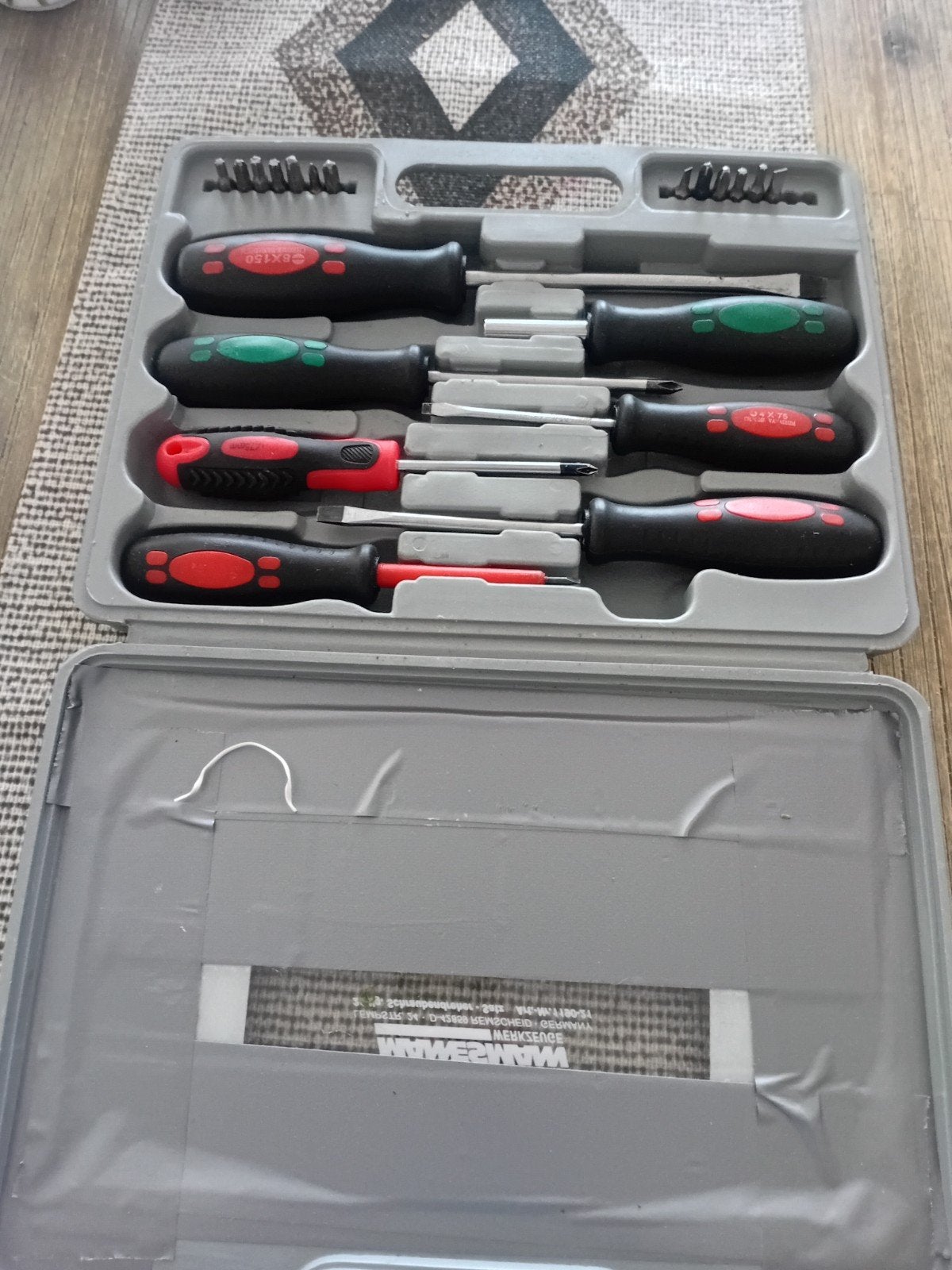Mannesmann schroevendraaierset met bits, Ophalen of Verzenden, Gebruikt, Gereedschapsset, Overige merken
