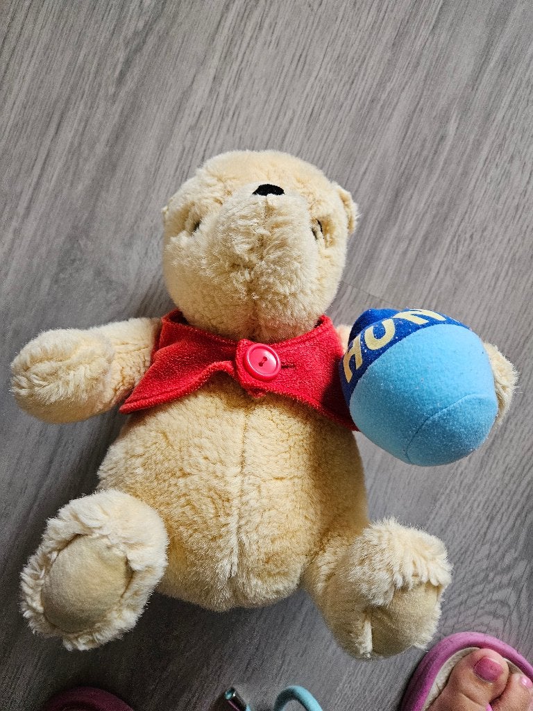 Winnie the Pooh knuffel met honingpot, Disney, Beer, Ophalen of Verzenden, Zo goed als nieuw
