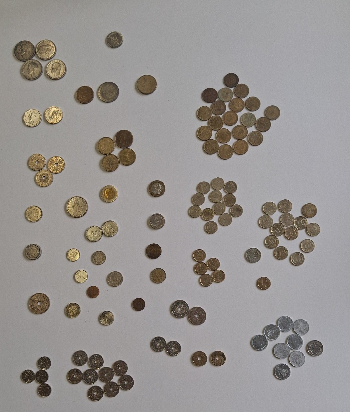 Diverse collectie oude munten - Wereldwijd, Postzegels en Munten, Ophalen of Verzenden, Vóór koninkrijk, Overige waardes, Setje