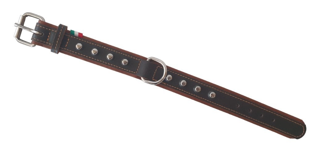 JACK & VANILLA Studs Halsband Nek 27-32,5 cm Bruin KOOPJE!!!, Ophalen of Verzenden, Nieuw