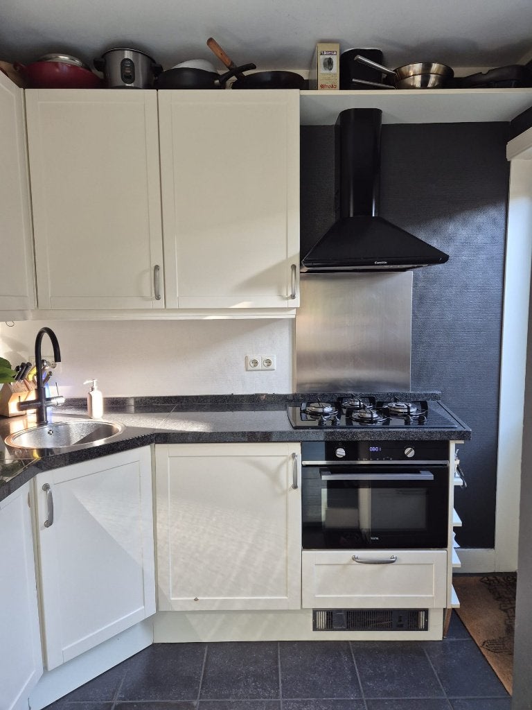 Complete tweedehands keuken (zelf demonteren en vervoeren), Ophalen, Gebruikt, Wit, Hoekkeuken