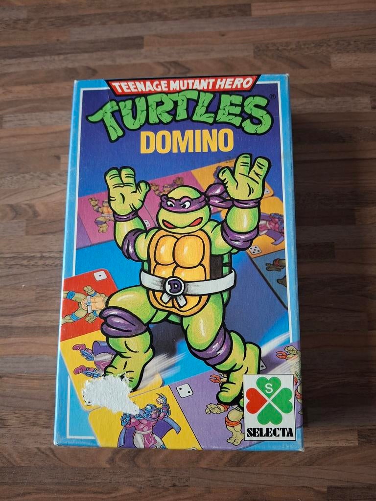 Teenage Mutant Hero Turtles Domino Spel - Selecta, Een of twee spelers, Ophalen of Verzenden, Gebruikt, Selecta